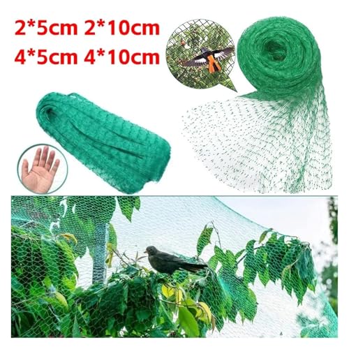 KIFSDLF 5/10M Grünes Netz Gartenpflanzenschutznetz Kletterhilfe Obst Gemüse Schutznetz Kontrollbedarf(4x10m) von KIFSDLF