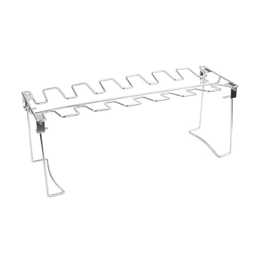 KIFSDLF Antihaftbeschichteter BBQ-Rippchenständer, Barbecue-Steak-Racks, Edelstahl, Hähnchen-Rindfleisch-Rippchen-Grill, schwarz, for Gas-Smoker, BBQ-Werkzeuge, BBQ(Grill Stand) von KIFSDLF