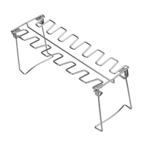 KIFSDLF Barbecue Rib Edelstahl Braten Rack Brathähnchen Bein Rack Antihaft-Grillen BBQ Chicken Wing Leg Rack KIFSDLF Barbecue Rib Edelstahl Braten Rack Brathähnchen Bein Rack Antihaft-Grillen BBQ Chicken Wing Leg Rack von KIFSDLF