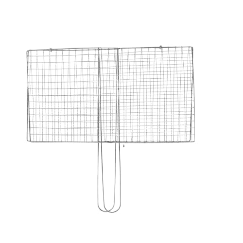 KIFSDLF Edelstahl BBQ Mesh Antihaft-Grillkorb Fischfleisch Grill Mesh Mat Halter Gemüse Steak Picknick Party Barbecue Tools(M) von KIFSDLF