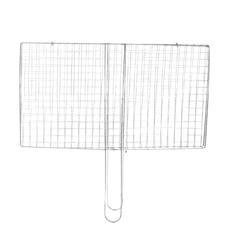 KIFSDLF Edelstahl BBQ Mesh Antihaft-Grillkorb Fischfleisch Grill Mesh Mat Halter Gemüse Steak Picknick Party Barbecue Tools(S) von KIFSDLF