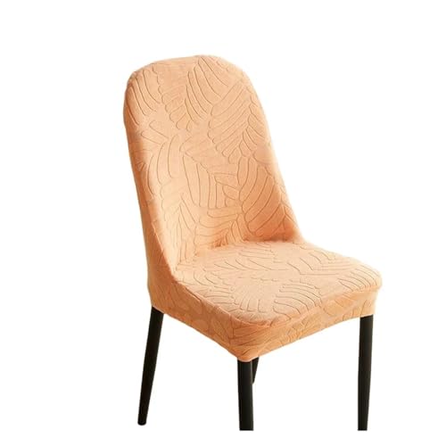 KIFSDLF Einfarbiger Stuhlbezug mit Schale, Jacquard-Stretch, for Esszimmerstühle, Moderne Stühle, universeller Stuhlschutz ohne Armlehnen for die Küche zu Hause(Orange) von KIFSDLF