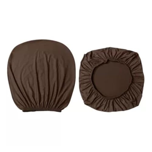 KIFSDLF Elastische Stretch-Stuhlbezüge for Computersessel, einfarbig, Stuhlschutz (Sitzbezug + Rückenlehnenbezug), waschbar(Chocolate) von KIFSDLF