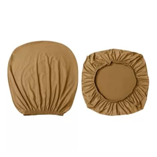 KIFSDLF Elastische Stretch-Stuhlbezüge for Computersessel, einfarbig, Stuhlschutz (Sitzbezug + Rückenlehnenbezug), waschbar(Khaki) von KIFSDLF