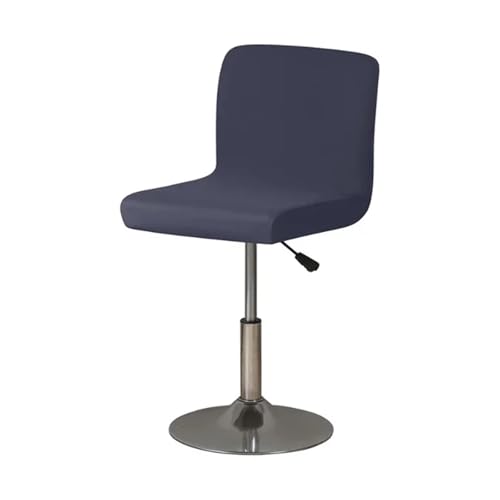 KIFSDLF Elastischer, Fester kurzer Rückenlehnenbezug aus Spandex for Barstühle, Armlehnenlose Stuhlsitzbezüge for Hotelbankette und Wohnzimmerstühle(Navy Blue) von KIFSDLF