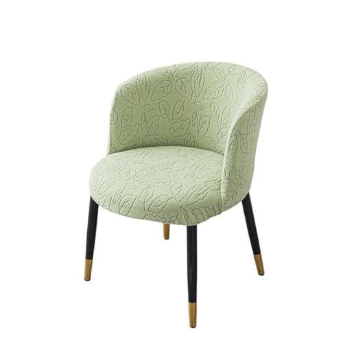 KIFSDLF Jacquard Gebogene Stuhlhusse Runder Sessel Elastische Sitzbezüge Home Hotel Staubdichter Schutz Esszimmerstuhl Schonbezug(Color13) von KIFSDLF