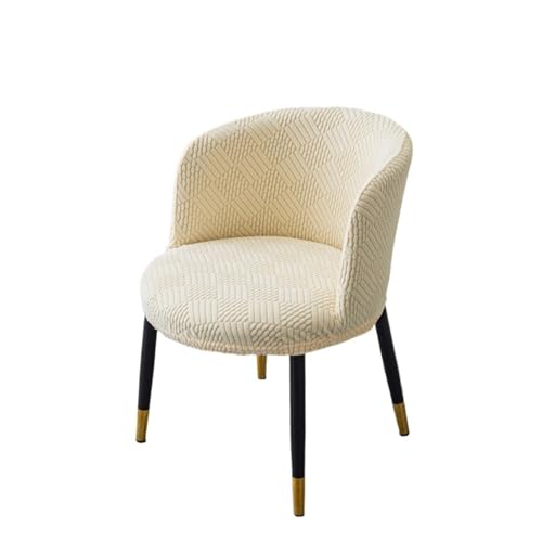 KIFSDLF Jacquard Gebogene Stuhlhusse Runder Sessel Elastische Sitzbezüge Home Hotel Staubdichter Schutz Esszimmerstuhl Schonbezug(Color2) von KIFSDLF