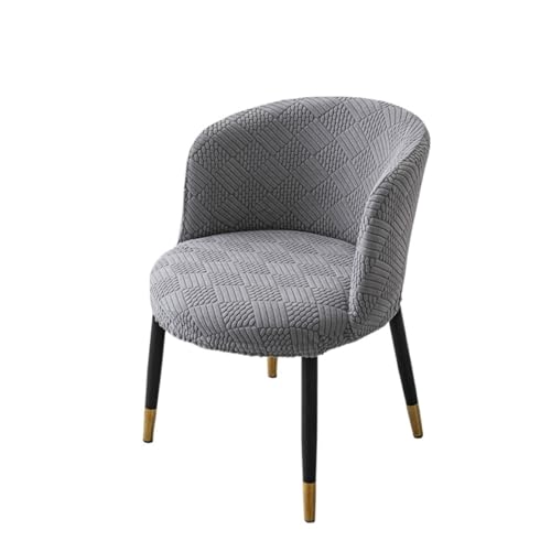 KIFSDLF Jacquard Gebogene Stuhlhusse Runder Sessel Elastische Sitzbezüge Home Hotel Staubdichter Schutz Esszimmerstuhl Schonbezug(Color4) von KIFSDLF