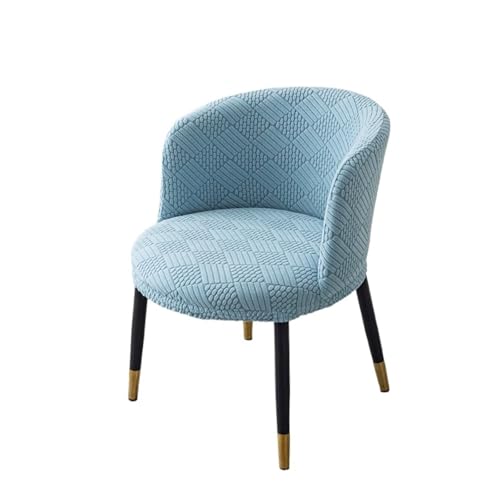 KIFSDLF Jacquard Gebogene Stuhlhusse Runder Sessel Elastische Sitzbezüge Home Hotel Staubdichter Schutz Esszimmerstuhl Schonbezug(Color6) von KIFSDLF