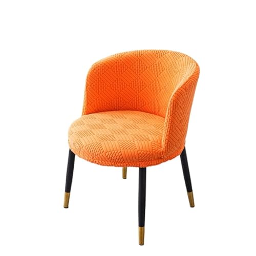 KIFSDLF Jacquard Gebogene Stuhlhusse Runder Sessel Elastische Sitzbezüge Home Hotel Staubdichter Schutz Esszimmerstuhl Schonbezug(Color7) von KIFSDLF
