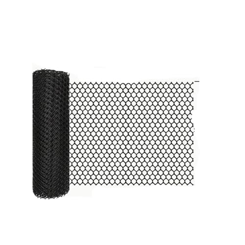 KIFSDLF Kunststoffzaunrolle Gartennetz Geflügelnetz Gartenzaunnetz Hühnerzaun Gartenarbeit Sechseckzaun Blumennetz(Black) von KIFSDLF