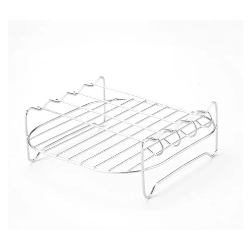 KIFSDLF Outdoor-Grill-Set mit Spießen quadratisch Airfryer Grill Dampfgarer Edelstahl Grillhalterung KIFSDLF Outdoor-Grill-Set mit Spießen quadratisch Airfryer Grill Dampfgarer Edelstahl Grillhalterung von KIFSDLF