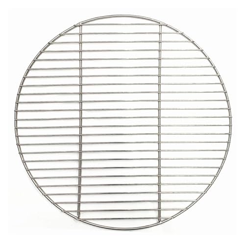 KIFSDLF Rundes Grillgitter aus Edelstahl for den Heimgebrauch, Bratennetze, Speckgrillwerkzeug, Eisennetze, Grillzubehör, Antihaft-Grillmattengitter(42cm Diameter) von KIFSDLF