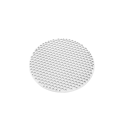 KIFSDLF Rundes Grillnetz aus Edelstahl, Grillnetz, Bratennetze, Speckgrillwerkzeug, Eisennetze, Camping-Grillzubehör, Antihaft-Gittergestell(24cm) von KIFSDLF