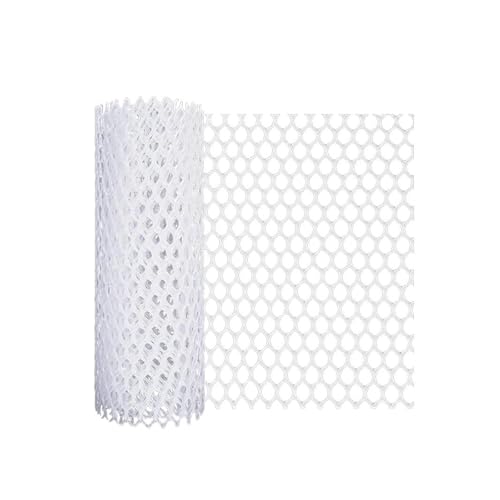 KIFSDLF Schutznetz, Kunststoff-Umweltzaun, Geflügelnetz, Tierkäfigzaun, Geflügelhund, Kaninchen, Schlangenbarriere und Gartenarbeit(White,40 x100cm) von KIFSDLF