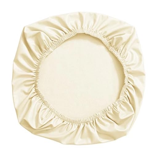 KIFSDLF Stuhlsitzbezug aus PU-Leder, elastisch, 38–52 cm, for Zuhause, Büro, Hotel, Esszimmersitzschutz, Schonbezug(Beige) von KIFSDLF