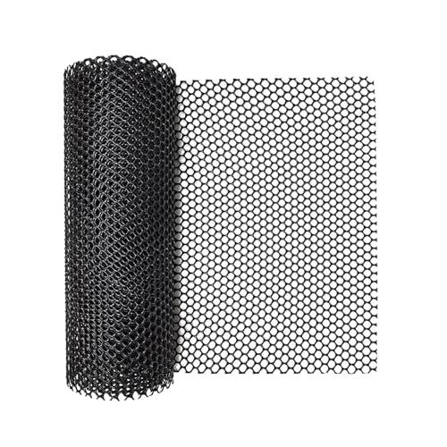 KIFSDLF Tierkäfigzaun, vielseitiger Kunststoff-Drahtgitterzaun, 300 x 40 cm, sechseckiger Zaun for Geflügel, Hunde, Kaninchen, Schlangen, Barriere und Gartenarbeit(Black) von KIFSDLF