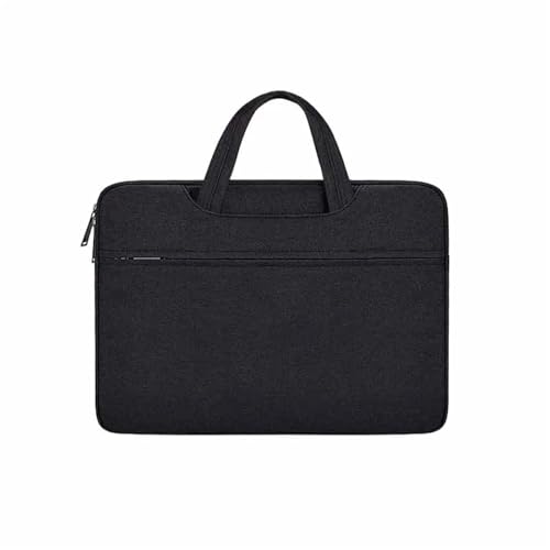Laptop-Doppelhandtasche, wasserdichte Notebooktasche, Computerhandtasche, Aktentasche(Black,14-15inch(35x24x2cm)) von KIFSDLF