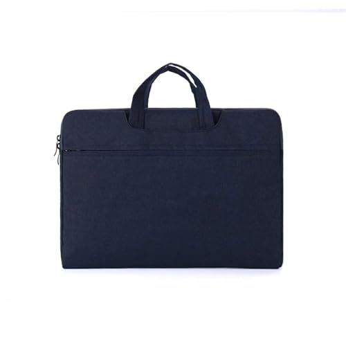 Laptop-Doppelhandtasche, wasserdichte Notebooktasche, Computerhandtasche, Aktentasche(Dark Blue,14-15inch(35x24x2cm)) von KIFSDLF