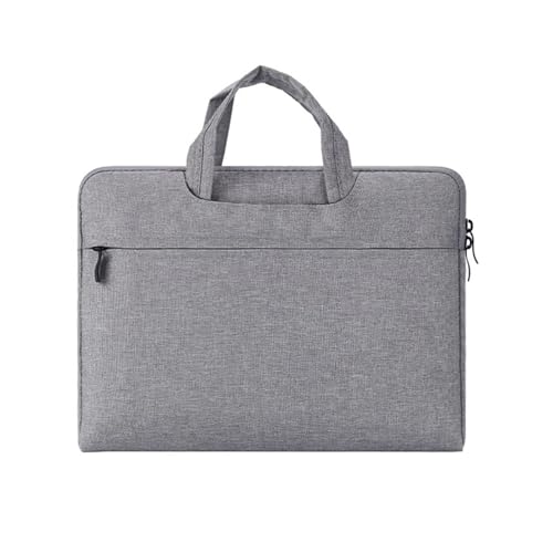 Laptop-Doppelhandtasche, wasserdichte Notebooktasche, Computerhandtasche, Aktentasche(Light Gray,15.6-16inch(40x29x2)) von KIFSDLF