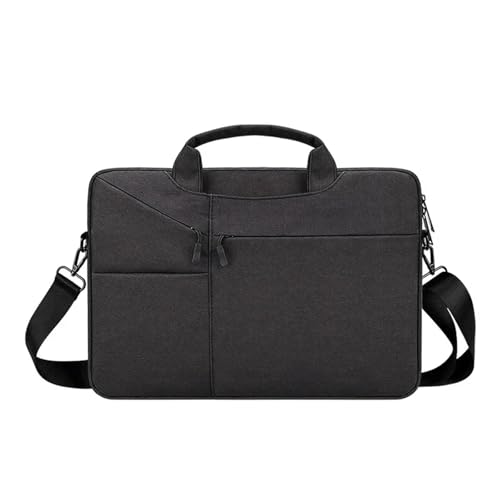 Laptop Tasche 15 6 Zoll Hülse Fall wasserdichte Notebook Computer Handtasche Aktentasche(Black,15.6inch) von KIFSDLF