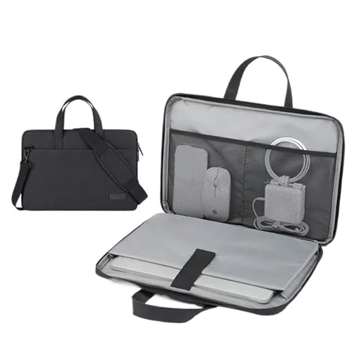 Laptop Tasche Computer Fall Notebook Sleeve for 13 14 15 17 Zoll(Black,13-13.3 inch) von KIFSDLF