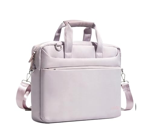 Laptop Umhängetasche 13,3 14 15,6 Zoll Notebook Messenger Handtaschen wasserdichte Tasche Computer Handtasche Aktentasche(Pink Purple,14 to 14.9 inch) von KIFSDLF