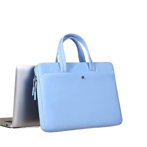 Laptoptasche, wasserdichte Notebookhülle, 13,3 14 15,6 Zoll, Abdeckung, Notebooktasche, Computerhandtasche, Aktentasche(Blue,for 15-15.6inch) von KIFSDLF