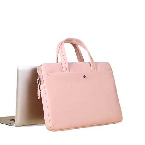 Laptoptasche, wasserdichte Notebookhülle, 13,3 14 15,6 Zoll, Abdeckung, Notebooktasche, Computerhandtasche, Aktentasche(Pink,for 13-13.3 Inch) von KIFSDLF