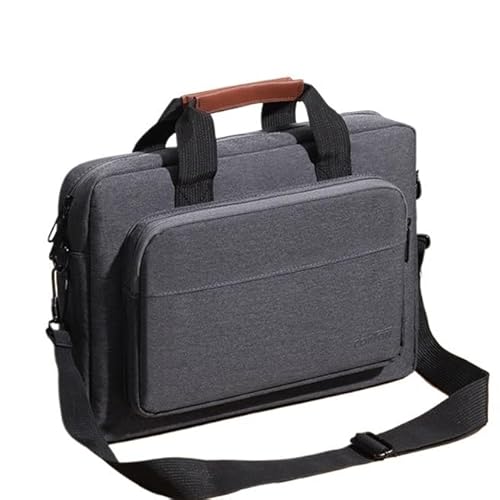 Laptoptasche Business Messenger Schulter Handtasche 15,6 Zoll wasserdichte Notebooktasche Computer Aktentasche Tasche(Dark Gray,13 13.3 inch) von KIFSDLF