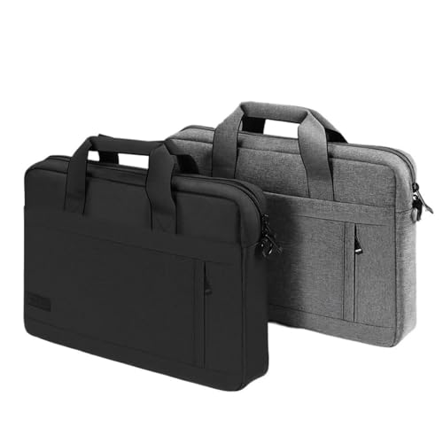 Laptoptasche Hülle Schultertasche for M1 M2 14 15 .6 17 Zoll MacBook Air Pro 13.3 Huawei Asus Dell Notebook Aktentaschen(Model 1-DEEP Grey,13.3inch) von KIFSDLF