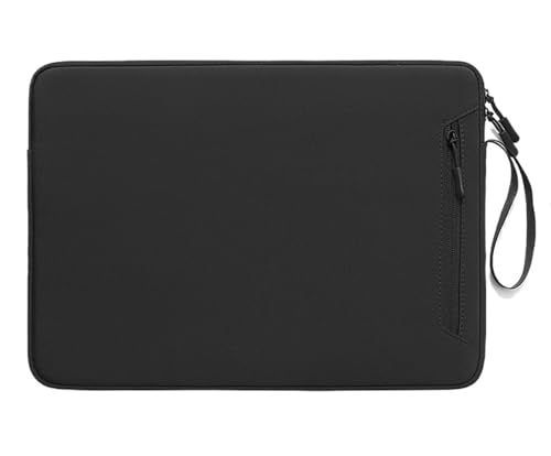 Laptoptasche Kleine frische Innentaschen 13415 Zoll Tablet-Schutzhülle Verschleißfeste Laptop-Aufbewahrungstaschen mit Reißverschluss(Black,13.3-inch) von KIFSDLF
