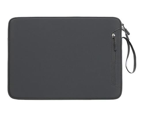 Laptoptasche Kleine frische Innentaschen 13415 Zoll Tablet-Schutzhülle Verschleißfeste Laptop-Aufbewahrungstaschen mit Reißverschluss(Grey,13.3-inch) von KIFSDLF