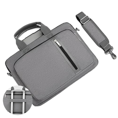 Laptoptasche Laptop-Hülle for MacBook Hülle wasserdichte Notebooktasche Computer Handtasche Aktentasche Tasche(Dark Gray,13.3-14in) von KIFSDLF