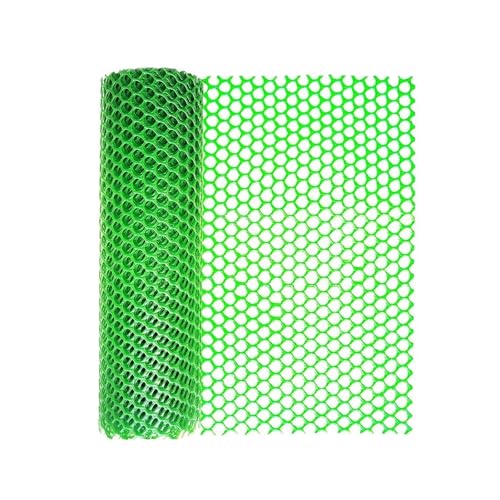Maschendrahtzaun aus Kunststoff, sechseckiger Zaun aus Hühnerdraht, 300 x 40 cm, for Geflügel, Hunde, Kaninchen, Schlangen, Barriere und Gartenarbeit(Green) von KIFSDLF