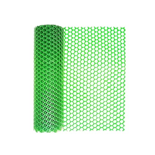 Maschendrahtzaun aus Kunststoff, vielseitige 300 x 40 cm Zaun- und Netzlösung, sechseckiger Zaun for die Gartenarbeit(Green) von KIFSDLF