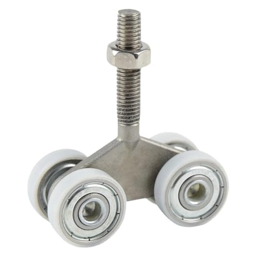 Werkstatt Ultra-leise Rolle Holzschiebetürrolle Hängende Vorhangschiene Schweres Heberad Glaslager Fabrik(Color 3) von KIFSDLF