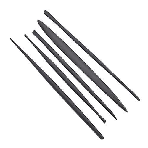 KIHENE Clay Sculpting Tool Set Rod Detail Needle for Pottery Clay Modeling Carving Tools Metal Handmade Craft Tools Accessories 1Set (Color : Svart) von KIHENE