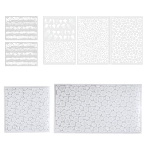 KIIFENG 7 Stück/Set langlebige Silikonform Wasserwellen-Designs, einzigartige Epoxidharz-Schmuckherstellung, Formen für Heimwerker KIIFENG 7 Stück/Set langlebige Silikonform Wasserwellen-Designs, einzigartige Epoxidharz-Schmuckherstellung, Formen für Heimwerker von KIIFENG