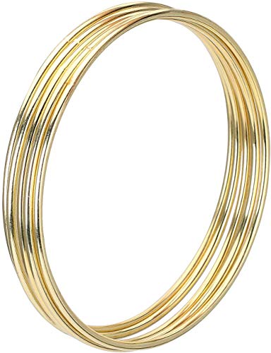 Goldener Reifen,Metall Ring Goldener Reifen4er Pack Gold Metallringe Reifen Makramee-Ringe für Traumfänger und Kunsthandwerk (4 Zoll) von KIIPO