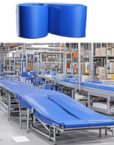 Blaues industrielles PVC-Transmissionsförderband aus PVC, geeignet for Produktionslinien in Verpackungsfabriken(100x600x0.2cm) von KIJyfgTR