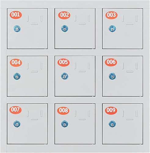 KIJyfgTR Bodenstehender Handy-Aufbewahrungsschrank mit mehreren Fächern für Mobiltelefone (9 Türen) von KIJyfgTR