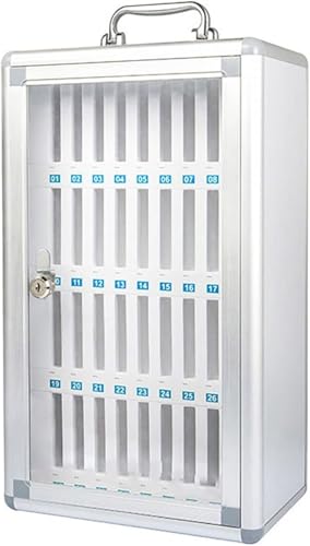 KIJyfgTR Handyhülle aus Aluminiumlegierung mit tragbarem Griff und Wandhalterung für Mobiltelefone (36 Fächer) von KIJyfgTR
