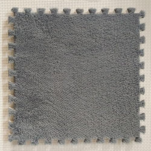 KIJyfgTR Quadratische, modulare ineinandergreifende Teppiche mit Bordüre, Zottelschaum-Fliesen, weich und bequem, zottelig, Puzzle-Matten, DIY-Teppich, 30,5 x 30,5 cm, Grau KIJyfgTR Quadratische, modulare ineinandergreifende Teppiche mit Bordüre, Zottelschaum-Fliesen, weich und bequem, zottelig, Puzzle-Matten, DIY-Teppich, 30,5 x 30,5 cm, Grau von KIJyfgTR