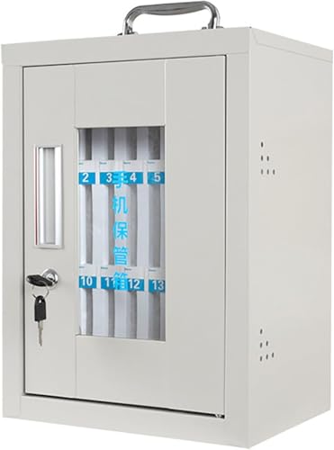 KIJyfgTR Wandmontierte Werkstatt-Handy-Managementbox, transparent, Wandaufbewahrungsbox (102 Fächer) von KIJyfgTR