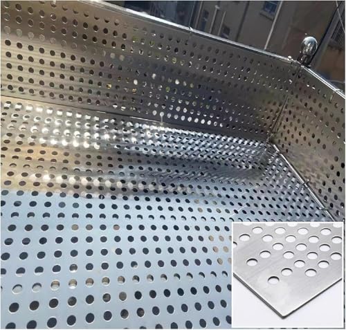 Perforiertes Edelstahlblech 304 Edelstahl-Lochblech, Balkon-Sicherheitsnetz, Anti-Diebstahl-Fensterpolster(57 * 120CM) von KIJyfgTR