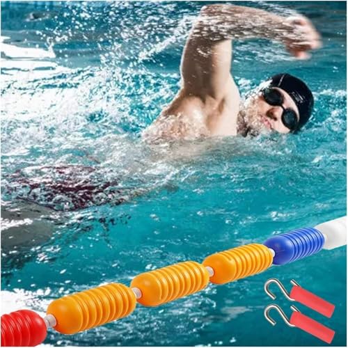 Pool Lane Divider Inground Pool/Wasserpark/Strand Sicherheit Float Seil Trennseil(Steel Wire9cm,9m/29.5ft) von KIJyfgTR