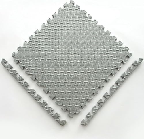 Schaumstoff-Bodenmatte, ineinandergreifende EVA-Schaum-Bodenfliesen, Puzzlematte, 30,5 x 30,5 x 2,5 cm, Grau, 10 Stück von KIJyfgTR
