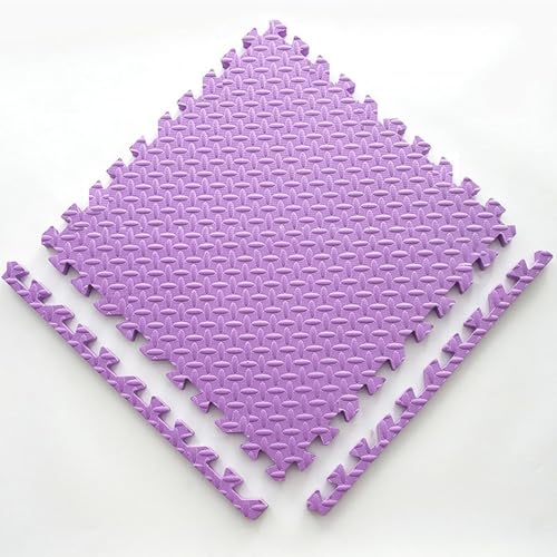 Schaumstoff-Bodenmatte, ineinandergreifende EVA-Schaum-Bodenfliesen, Puzzlematte, 30,5 x 30,5 x 2,5 cm, Violett, 10 Stück Schaumstoff-Bodenmatte, ineinandergreifende EVA-Schaum-Bodenfliesen, Puzzlematte, 30,5 x 30,5 x 2,5 cm, Violett, 10 Stück von KIJyfgTR