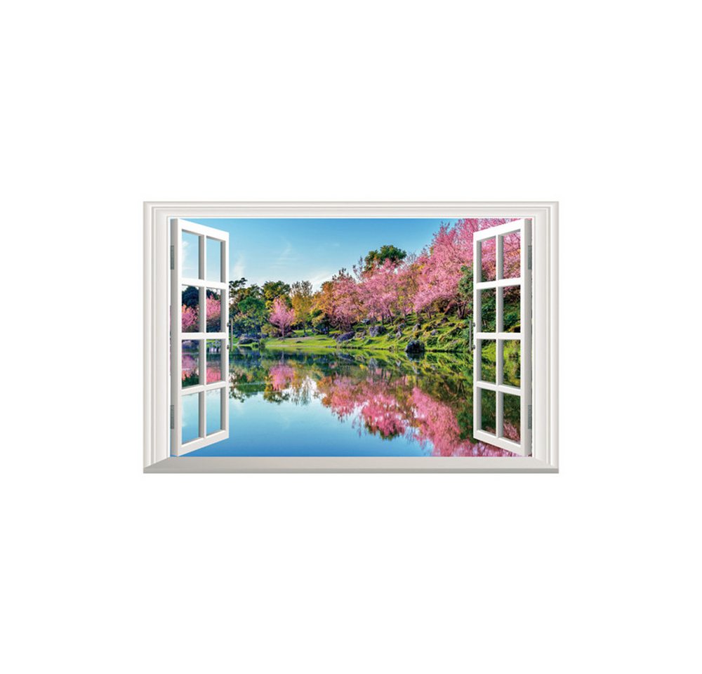 KIKI Wandtattoo Frische Kirschblüten-Wandaufkleber-Wohnzimmerlandschaft (1 St) von KIKI